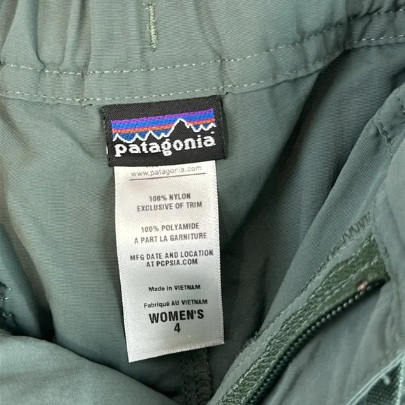 Patagonia Lightweight Drawstring Nylon Utility Hiking Shorts -Size 4 - Picture 13 of 15